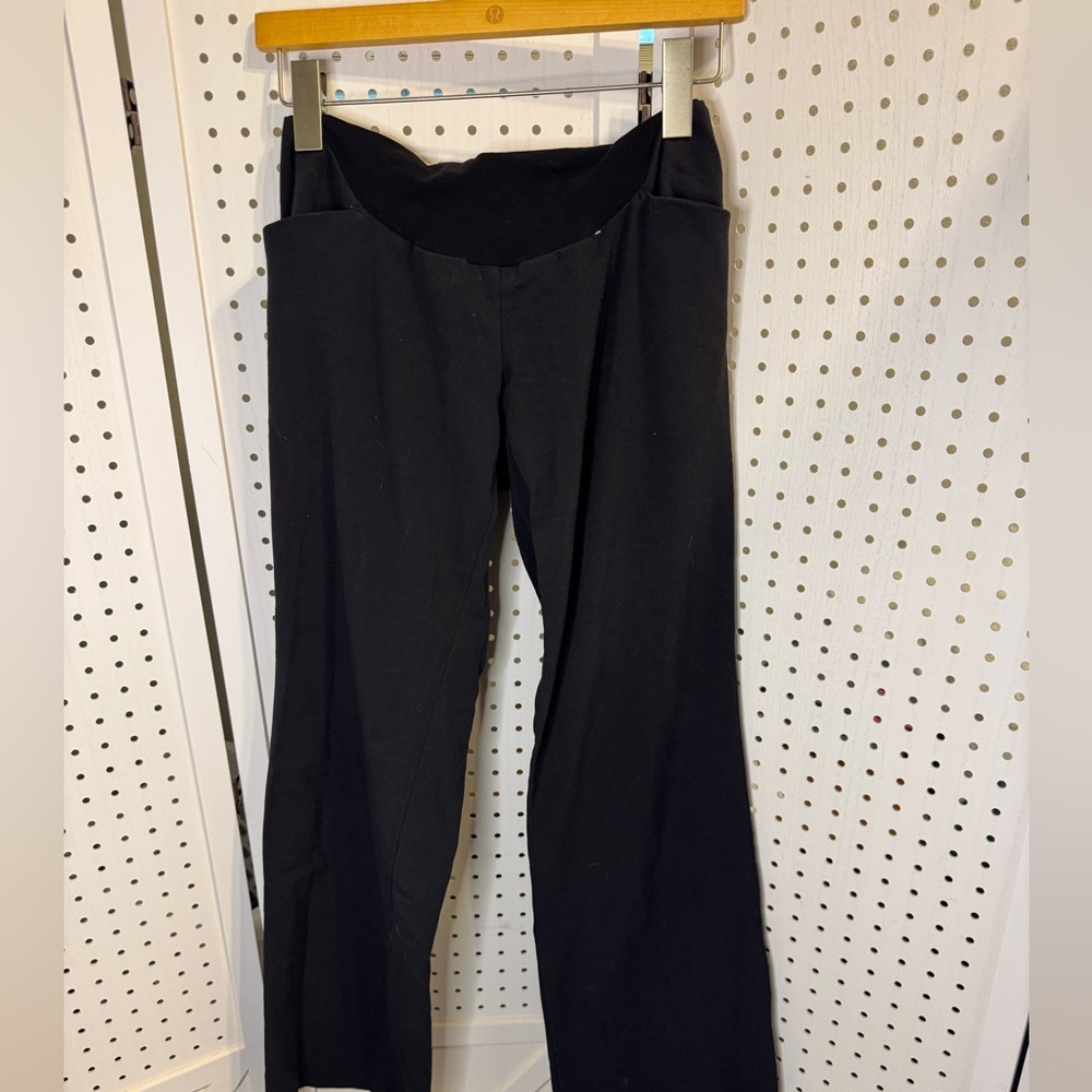 Motherhood Maternity Black Full Panel Pants – Size Small